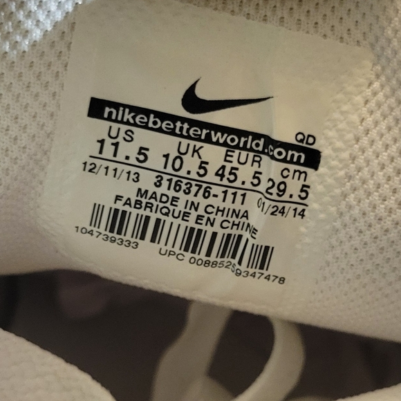 Nike Air Max Limited Rare Triple White (2014) Mens 11.5 EUC - Picture 10 of 10